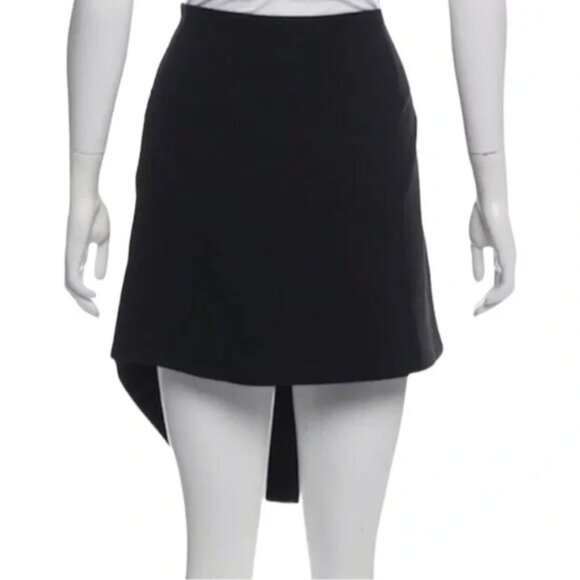 New Opening Ceremony Talene textured crepe asymmetric layered scallop mini skirt - Picture 6 of 13